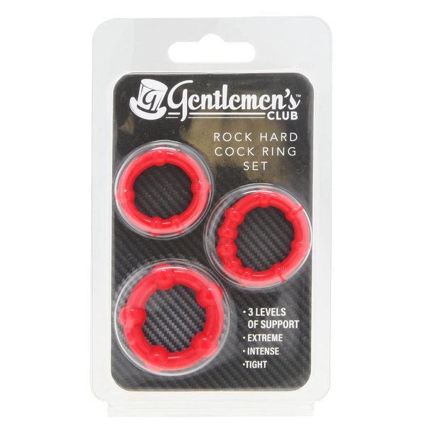 GENTLEMEN’S CLUB ROCK HARD COCK RING SET