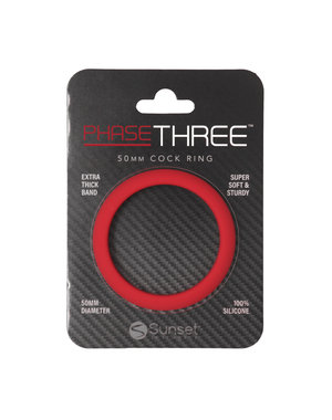 IMMENSE PLEASURE PRODUCTS PHASE THREE 50MM COCK RING BLUE