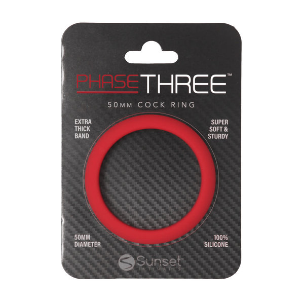 IMMENSE PLEASURE PRODUCTS PHASE THREE 50MM COCK RING BLUE