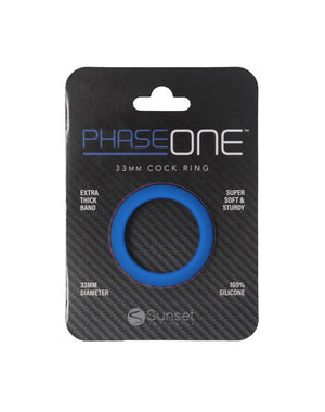  PHASE ONE 33MM COCK RING BLUE