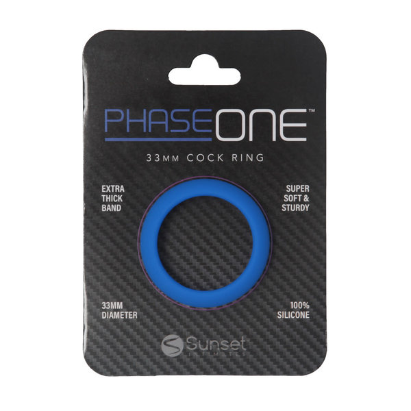 PHASE ONE 33MM COCK RING BLUE