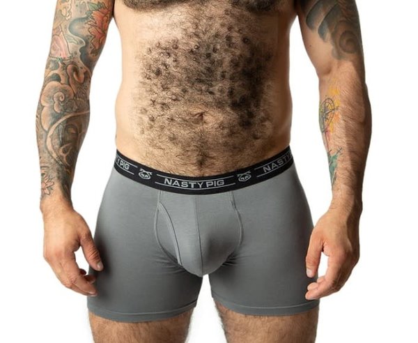 NASTY PIG NASTY PIG LAUNCH BOXER BRIEF GREY
