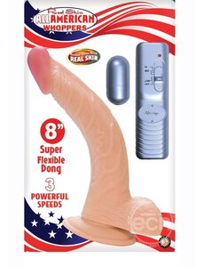 All American Whopper ALL AMERICAN WHOPPER 8" W/ BALLS FLESH