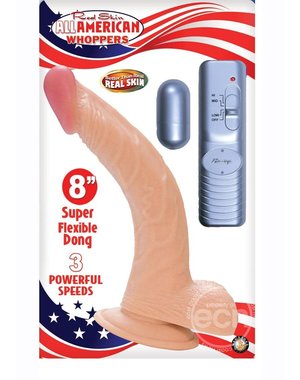 All American Whopper ALL AMERICAN WHOPPER 8" W/ BALLS FLESH