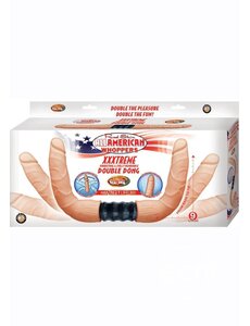 All American Whopper ALL AMERICAN WHOPPER XTREME VIBRATING BEND DOUBLE DILDO