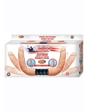 All American Whopper ALL AMERICAN WHOPPER XTREME VIBRATING BEND DOUBLE DILDO
