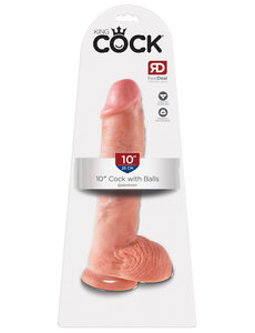 PIPEDREAM PRODUCTS KING COCK WITH BALLS 10"
