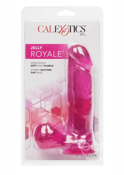 CalExotics JELLY ROYALE DILDO  6" PINK