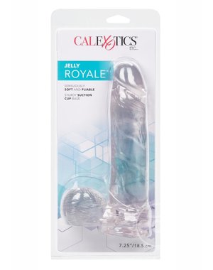 CalExotics JELLY DONG 8" W/ SUCTION CLEAR
