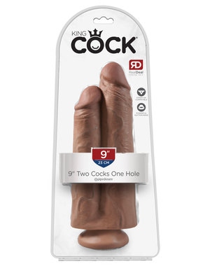 PIPEDREAM PRODUCTS KING COCK TWO COCKS ONE HOLE 9"