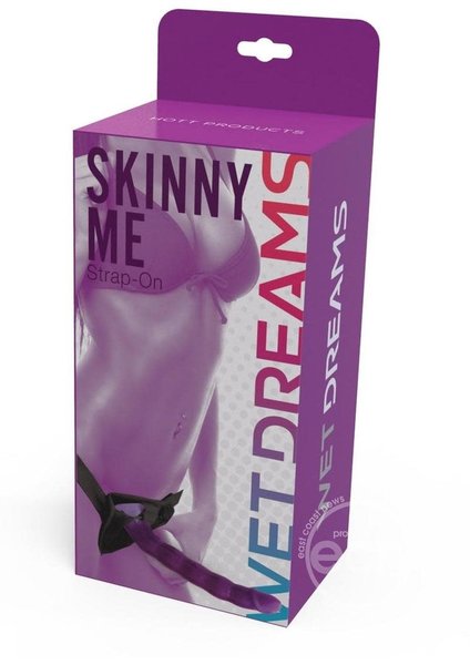 Hott Products WET DREAMS SKINNY ME 7" PURPLE HARNESS