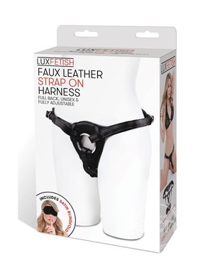 LUX FETISH LUX PATENT LEATHER BLACK HARNESS
