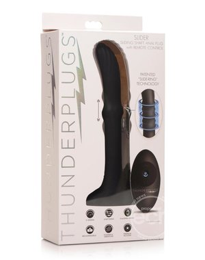 XR Brands THUNDER PLUG SLIDING SHAFT VIBE W/REMOTE