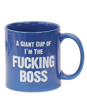 ISLAND DOGS A GIANT CUP OF I'M THE FUCKING BOSS 22oz