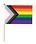 BEISTLE PROGRESS PRIDE PARADE FLAG 4"x6"