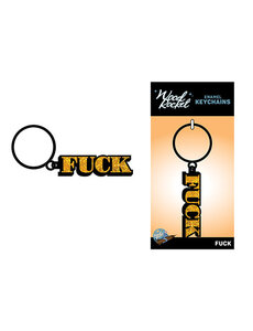 WOOD ROCKET WOOD ROCKET ENAMEL KEYCHAIN FUCK