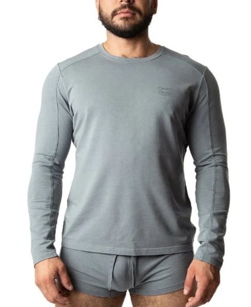 NASTY PIG NASTY PIG ALPHA LONG SLEEVE SHIRT GREY