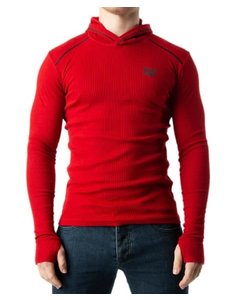 NASTY PIG NASTY PIG CAMDEN HOODED LONG SLEEVE RED