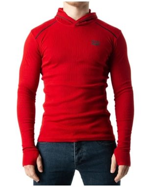 NASTY PIG NASTY PIG CAMDEN HOODED LONG SLEEVE RED