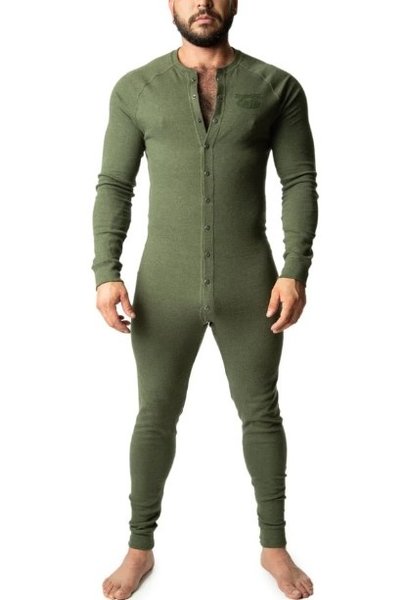 NASTY PIG NASTY PIG UNION SUIT HEATHER ARMY