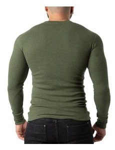NASTY PIG NASTY PIG UNION LONG SLEEVE HEATHER ARMY