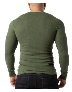 NASTY PIG NASTY PIG UNION LONG SLEEVE HEATHER ARMY