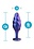 BLUSH NOVELTIES ANAL ADVENTURES MATRIX BUMPED BLING PLUG SAPPHIRE