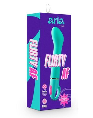BLUSH NOVELTIES ARIA FLIRTY AF SILICONE VIBRATOR TEAL