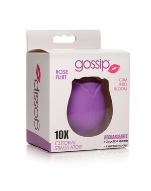 Curve Toys GOSSIP ROSE FLIRT 10X RECHARGEABLE SILICONE PURPLE