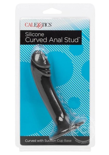 CalExotics SILICONE CURVED ANAL STUD BLACK