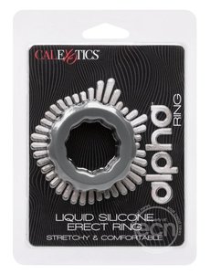 CalExotics ALPHA LIQUID SILICONE ERECT RING GREY