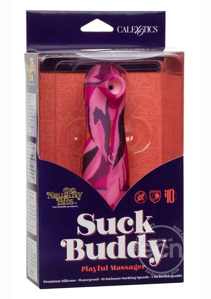 CalExotics NAUGHTY BITS SUCK BUDDY PINK & PURPLE