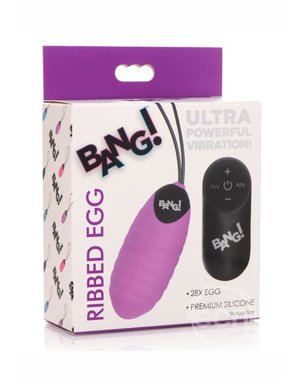 BANG! BANG 28X RIBBED RECHARG. REMOTE CONTROL EGG