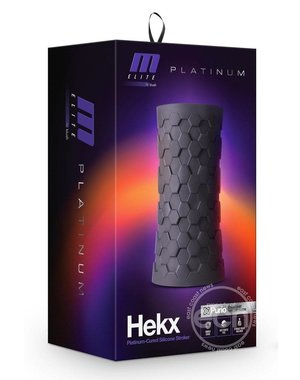 BLUSH NOVELTIES M ELITE PLATINUM HELX SILICONE DUAL END MASTURBATOR