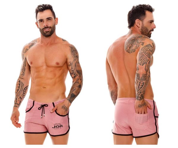 JOR JOR 1691 ELECTRO ATHLETIC SHORTS PINK