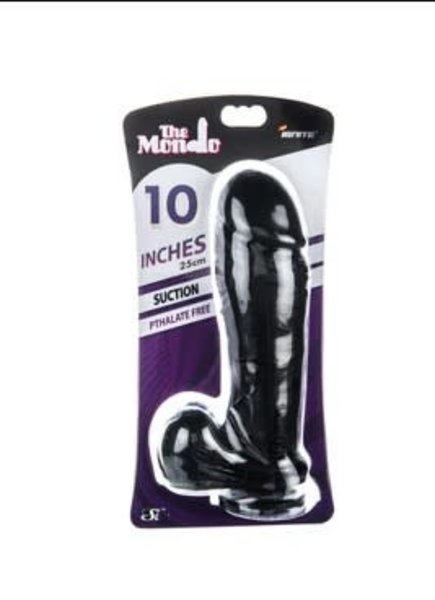 SI NOVELTIES THICK BALLS SUCT 10" BLACK