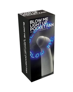 Hott Products LIGHT UP "BLOW ME" POCKET FAN WHITE