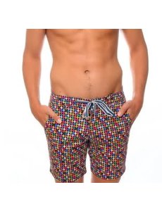 MIZUMI COUTURE MIZUMI SHORTS SEXAGON DESIGN MULTI COLOR