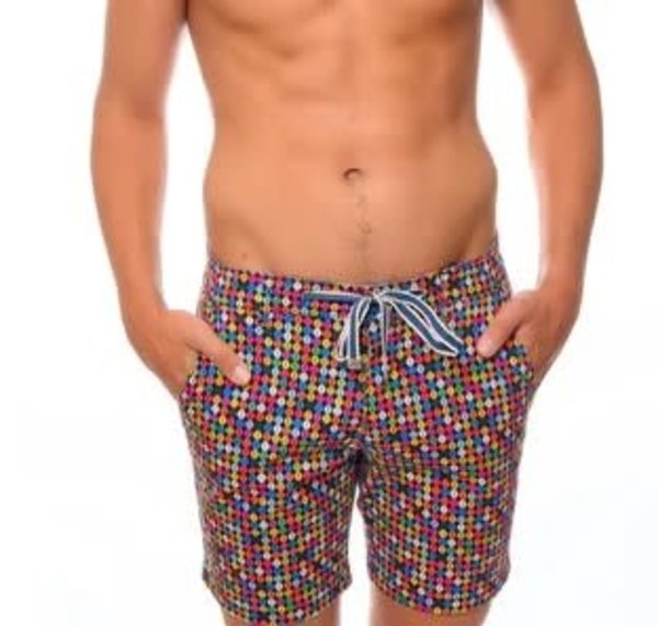 MIZUMI COUTURE MIZUMI SHORTS SEXAGON DESIGN MULTI COLOR