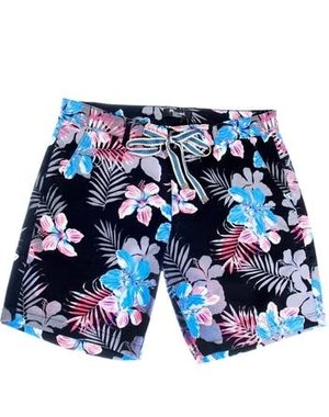 MIZUMI COUTURE MIZUMI SHORTS FLORAL DESIGN BLACK