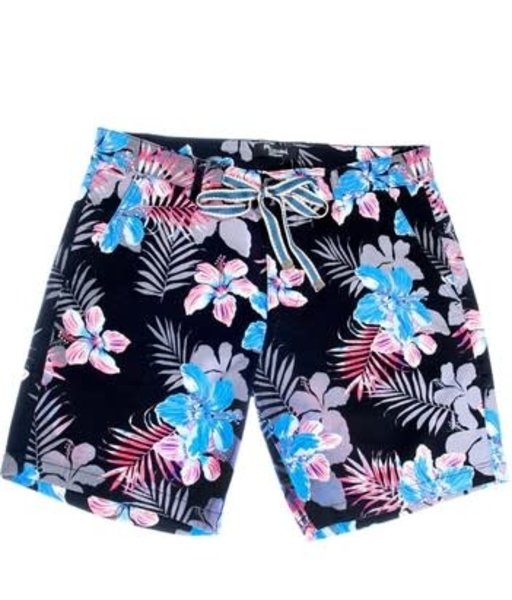 MIZUMI COUTURE MIZUMI SHORTS FLORAL DESIGN BLACK