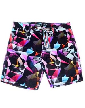 MIZUMI COUTURE MIZUMI SHORTS CUBIST DESIGN MULTI COLOR