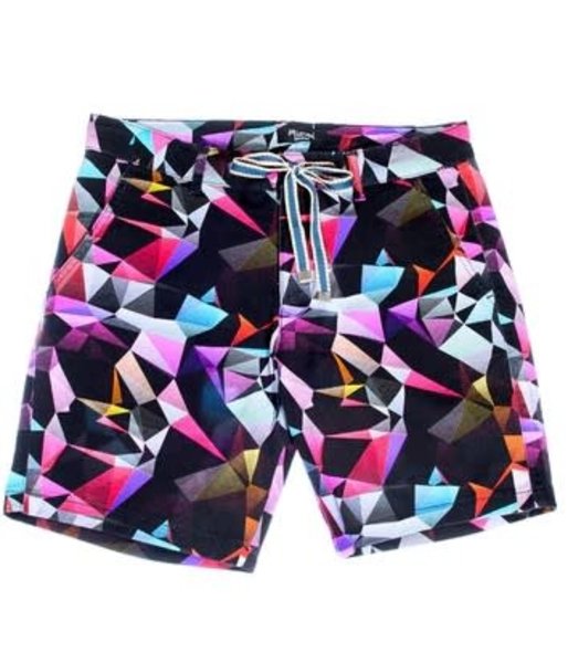 MIZUMI COUTURE MIZUMI SHORTS CUBIST DESIGN MULTI COLOR
