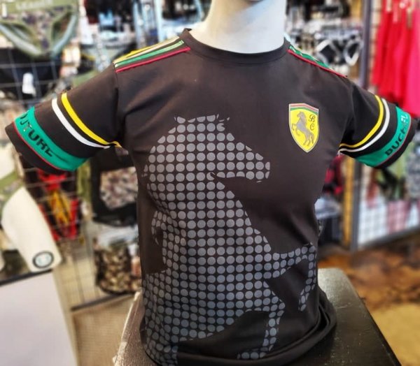 BUCHELI BUCHELI STALLION PRINT T-SHIRT BLACK