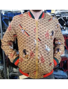 Chuxx CHUXX JACKET CAMEL COLOR WITH ANIMAL DESIGN