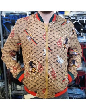 Chuxx CHUXX JACKET CAMEL COLOR WITH ANIMAL DESIGN