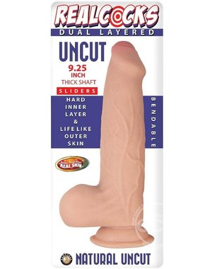 NASSTOYS REALCOCKS DUAL LAYER UNCUT THICK 9.25