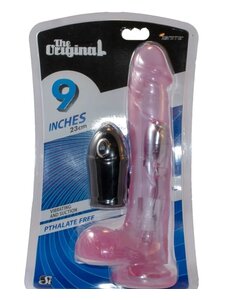 IGNITE 9 INCH COCK WITH BALLS W/ EGG & SUCTION PURPLE