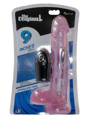 IGNITE 9 INCH COCK WITH BALLS W/ EGG & SUCTION PURPLE
