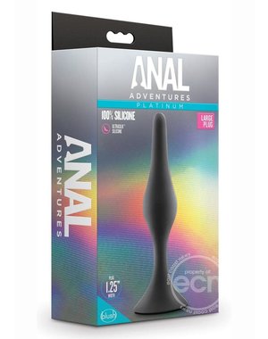 ANAL ADVENTURES ANAL ADVENTURES PLATINUM SILICONE BEGINNER PLUG BLACK